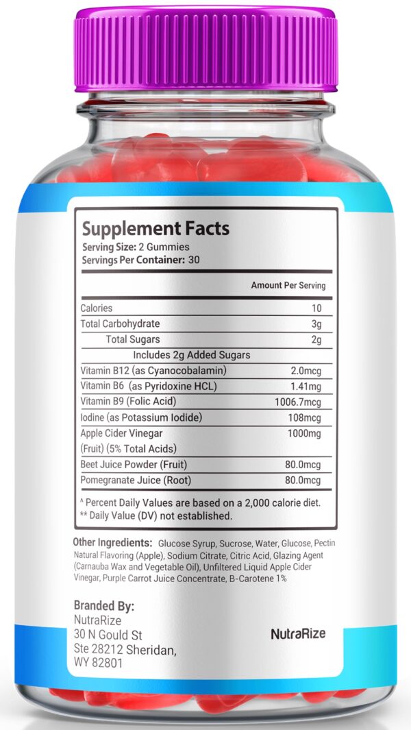 Gomitas Slim Aura Keto ACV fórmula natural premium