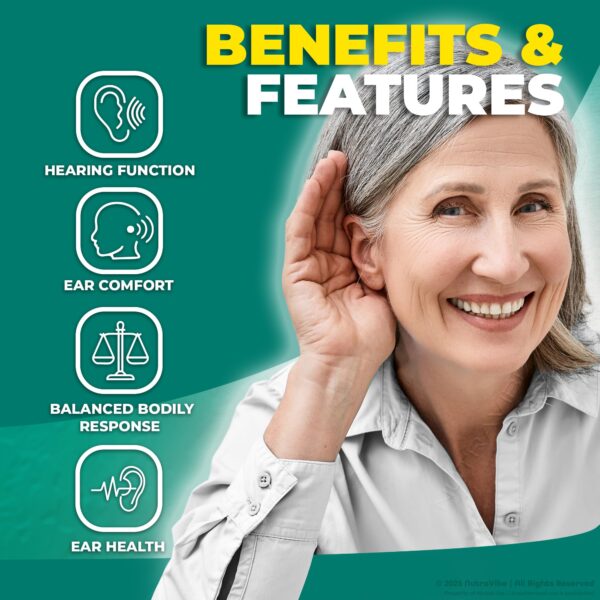 Cápsulas naturales Sonoton para cuidado diario de oídos