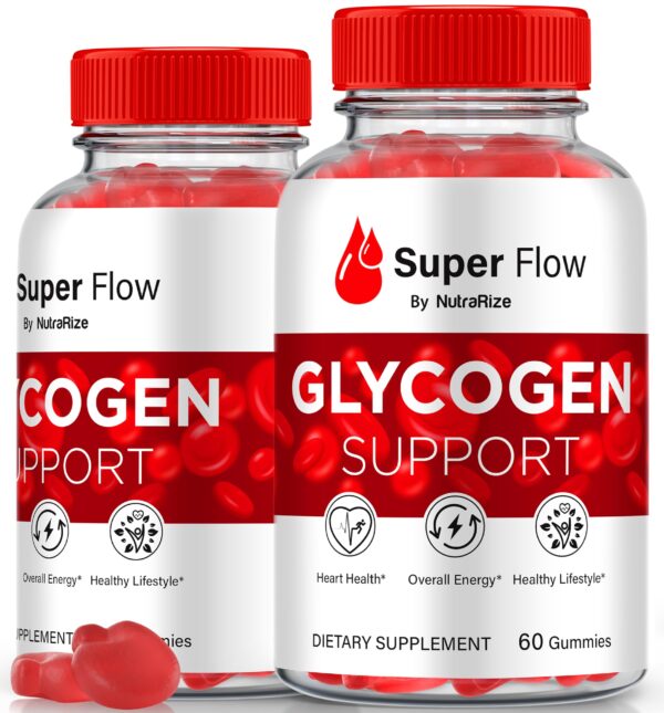 Super Flow Glycogen gomitas apoyo glucógeno paquete doble