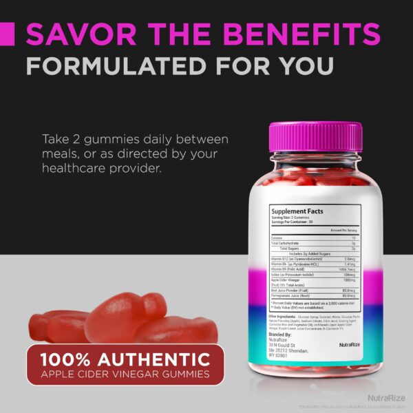 Display gomitas True Keto Fusion ACV frente y lado