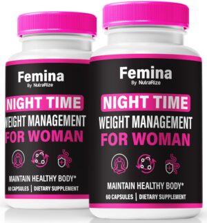 Paquete Cápsulas Femina Nighttime para mujeres salud y bienestar