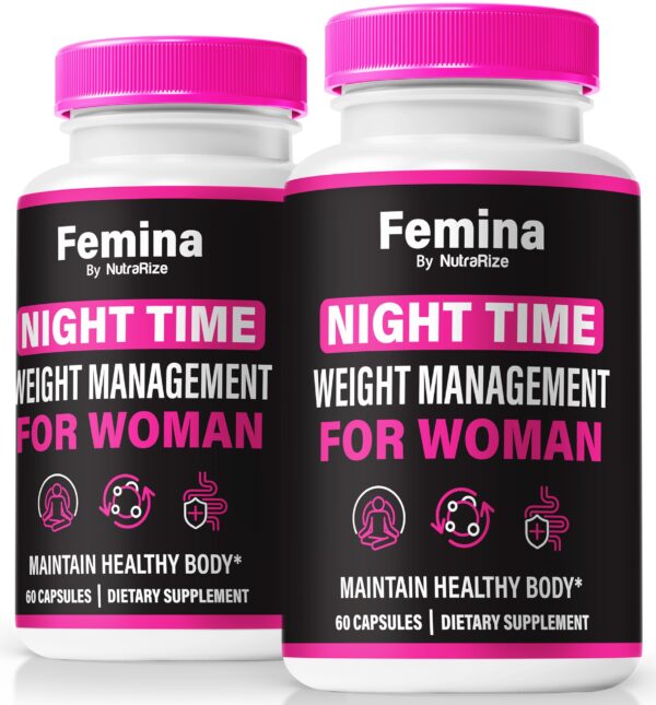 Paquete Cápsulas Femina Nighttime para mujeres salud y bienestar