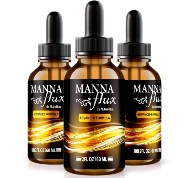 Botella suplemento líquido natural MannaFlux 2 onzas