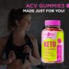 Lado lateral caja Gomitas Fast Track Keto ACV 60 unidades
