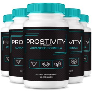 Paquete y frasco de cápsulas Prostivity para salud de próstata