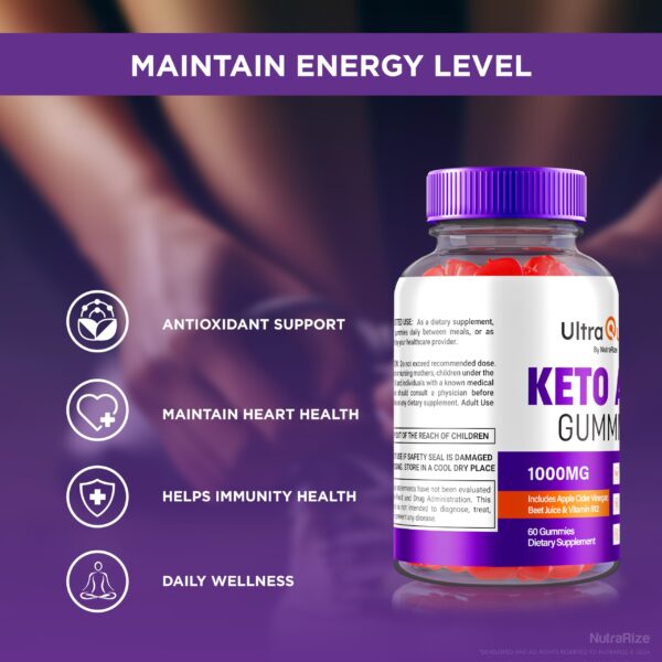 Gomitas NutraRize Ultra Quick Keto ACV empaque