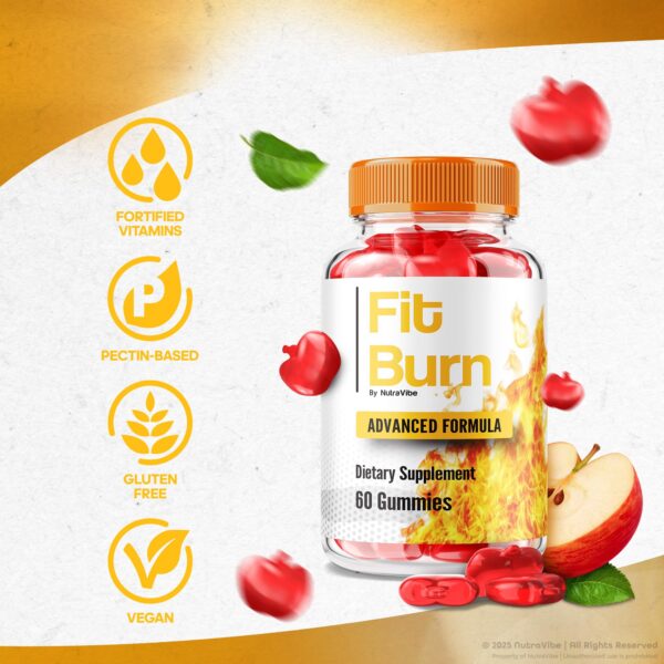 Gomitas Fit Burn en superficie para ilustración del producto