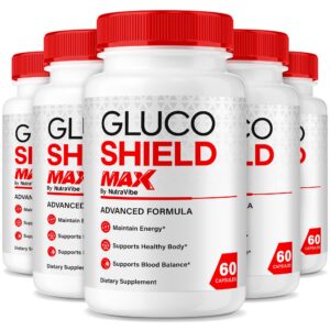 Paquete de 5 Gluco Shield Max cápsulas para salud y vitalidad