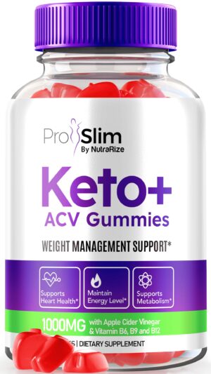 ProSlim Keto ACV gomitas para pérdida de peso y grasa abdominal