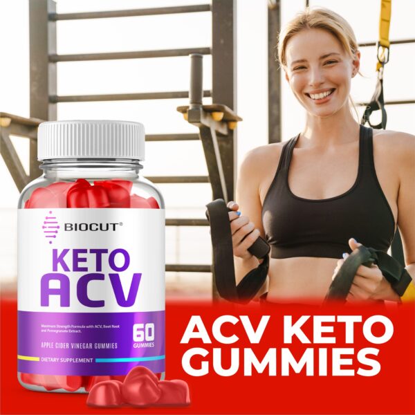 Keto Biocut ACV gomitas con ingredientes naturales para peso