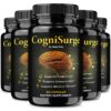 Frasco de cápsulas CogniSurge para enfoque y energía