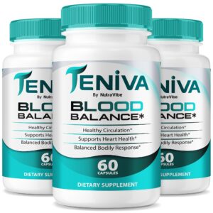 Envase de 3 paquetes de Teniva Blood Balance para soporte diario