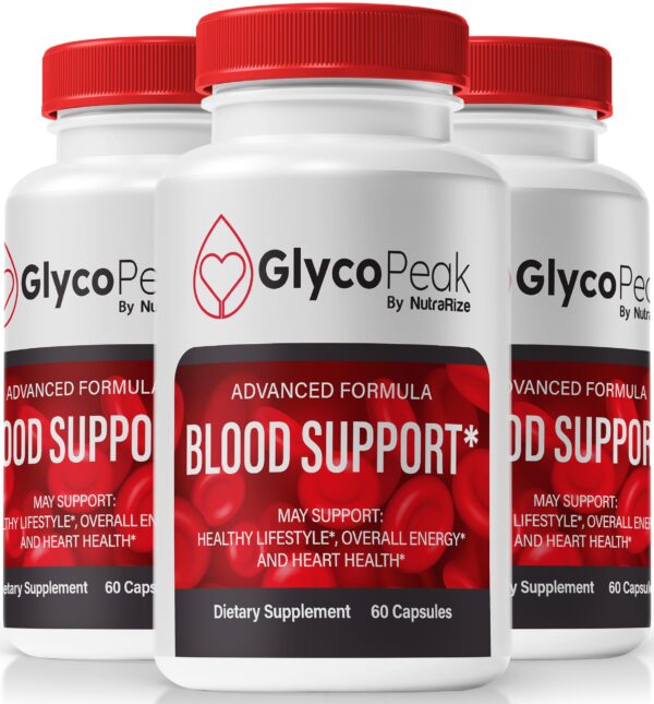Paquete de 3 Glyco Peak cápsulas para salud y energía natural