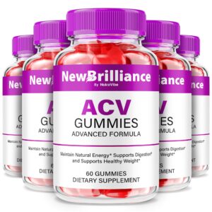 Paquete de 5 gomitas ACV New Brilliance para energía diaria