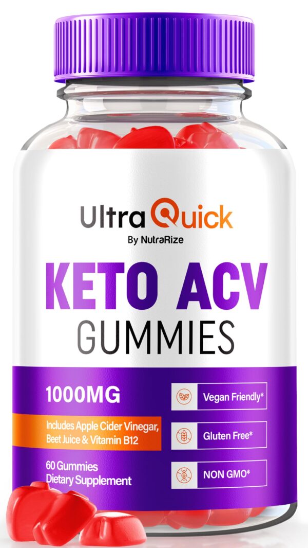 Gomitas Ultra Quick Keto ACV NutraRize frasco