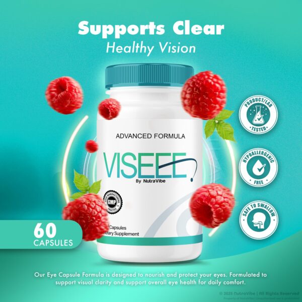 Suplemento natural Viseee para protección contra fatiga ocular