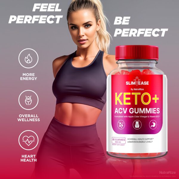 Gomitas keto SlimEase oficiales con vinagre de manzana 1000mg paquete doble