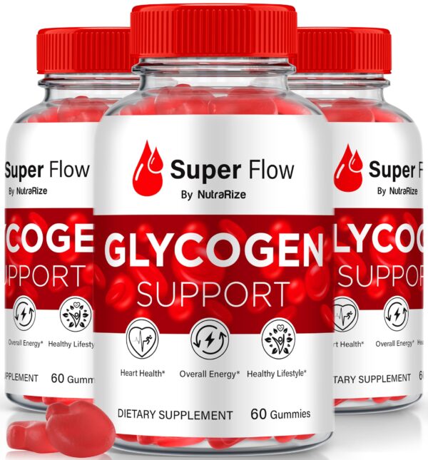 Super Flow Glycogen gomitas soporte detox optimizador natural