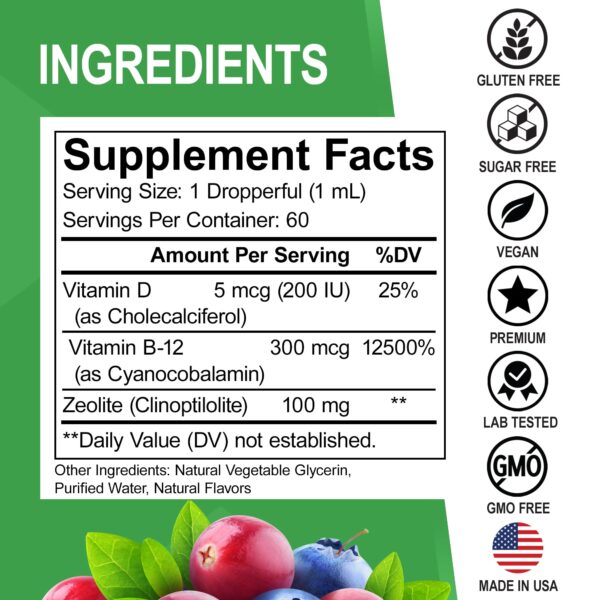 Gotas líquidas de zeolita para detox suave y apoyo integral diario