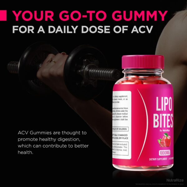 Suplemento NutraRize Lipo Bites etiqueta ingredientes