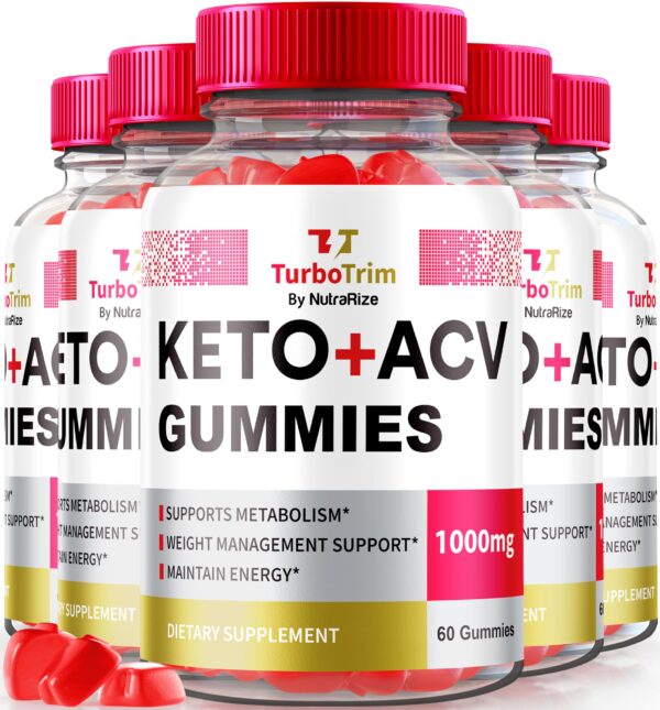 Paquete 5 gomas TurboTrim Keto ACV suplemento