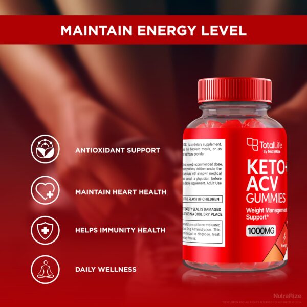 Gomitas Total Life Keto ACV en blister