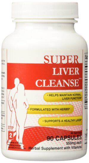 Frasco Health Plus limpieza de hígado 90 cápsulas