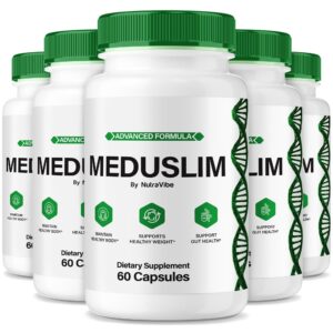 Frente del envase NutraVibe MeduSlim cápsulas