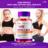 Etiqueta frontal gomitas Rapid Ripped Keto ACV para dieta keto