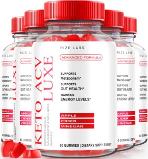 Gomitas keto acv luxe rize labs paquete frontal