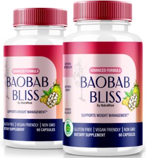 Baobab Bliss cápsulas detox keto suplemento natural 120 cápsulas