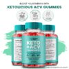 Imagen detallada de gomitas Keto ACV Ketolicious con ingredientes naturales