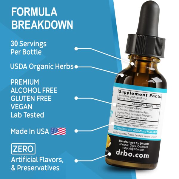 Lung Detox gotas naturales para salud pulmonar y respiratoria 30 ml