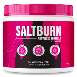 NutraVibe Salt Burn Powder frasco frontal