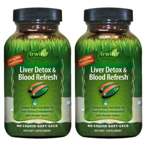 81KL4N1eRL.jpg Irwin Naturals Liver Detox & Blood Refresh paquete 2 de 60 cápsulas líquidas
