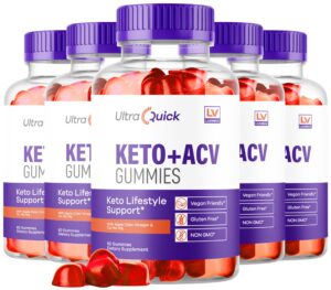 Paquete 5 gomitas Ultra Quick Keto ACV para pérdida de peso