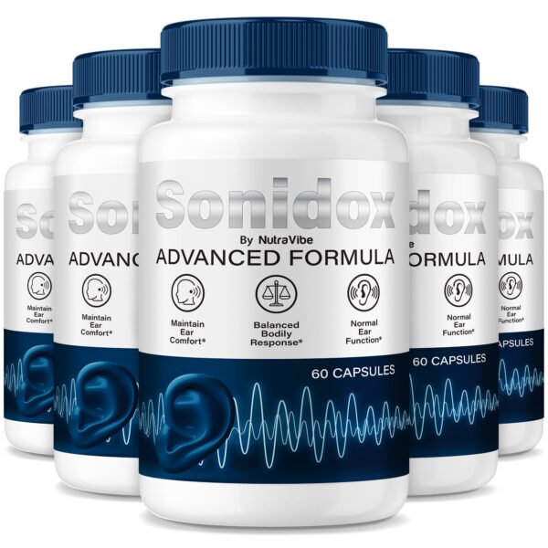 Sonidox cápsulas NutraVibe frasco frontal