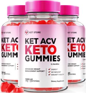 Gomitas Keto ACV para pérdida de peso paquete de 3 NutraRize