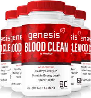 Cápsulas Genesis Blood Clean para detox y salud