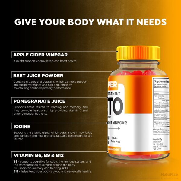 Gomitas Proper Keto 1000MG apoyo keto