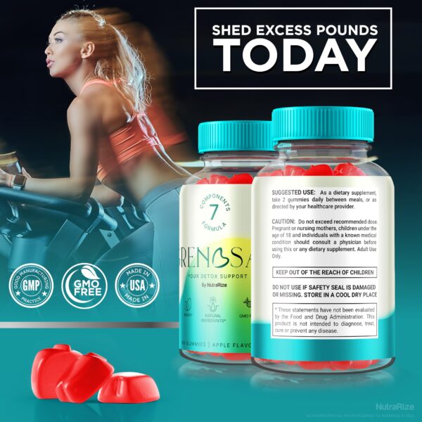 Frasco gomitas Grenosan con vinagre de manzana y vitaminas keto