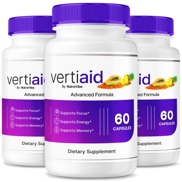 Paquete de VertiAid suplemento de enfoque y equilibrio interior