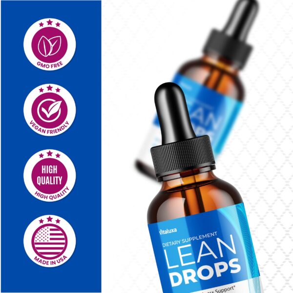 Botella suplemento fitness Lean Drops Ultra mezcla premium