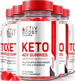 Paquete gomitas Activ Boost Keto ACV 300 unidades para pérdida peso