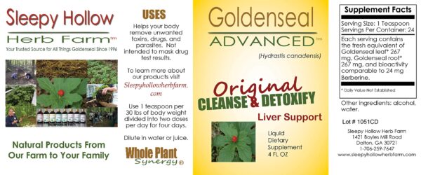 Detalle del producto Goldenseal Hydrastis Canadensis directo de granja familiar