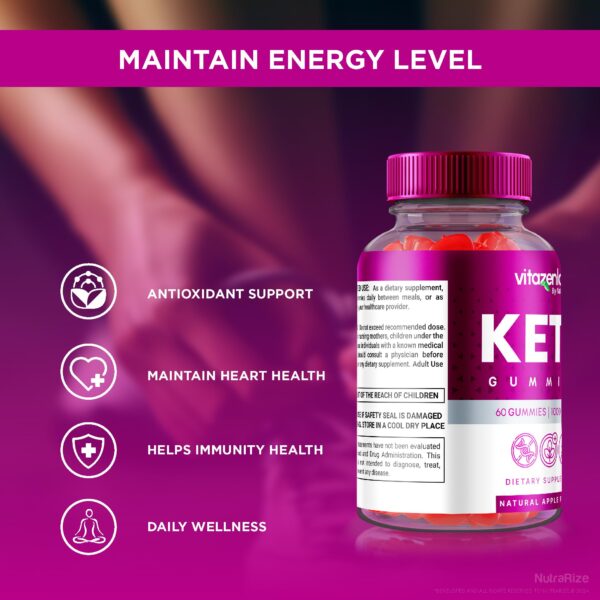 Gomas naturales de salud Keto Vitazenlabs paquete 3