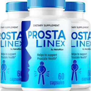Paquete de 3 Prostalinex cápsulas apoyo salud próstata natural