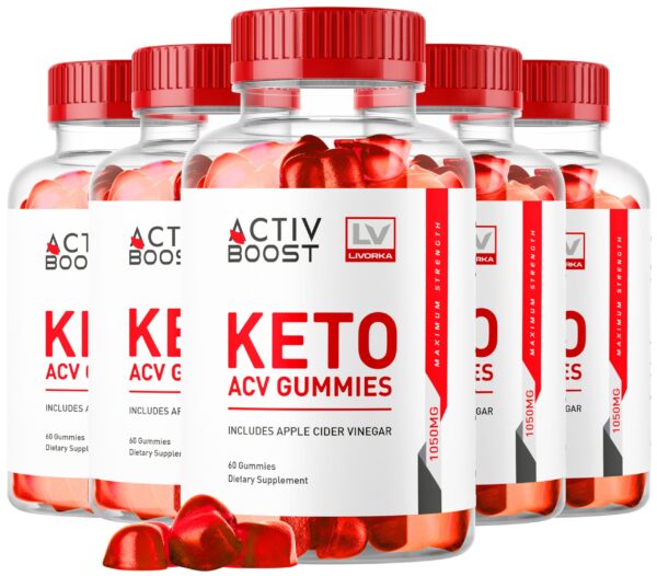 ActivBoost Keto ACV gomitas paquete 5 para salud energética