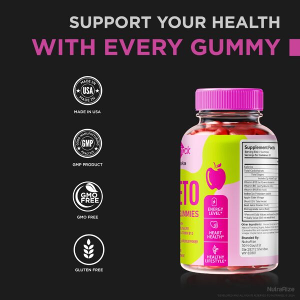 Paquete de Gomitas Fast Track Keto ACV fórmula natural