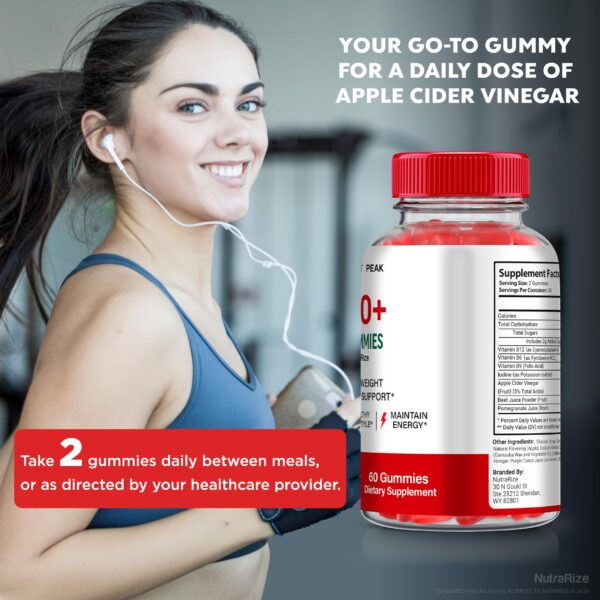 Etiqueta goma Kinect Peak Keto ACV